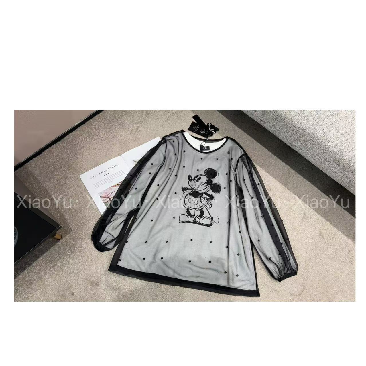 秋～欧货【钉珠米奇 真两件长袖】套装 YYX 33097【No退换】瑕疵品