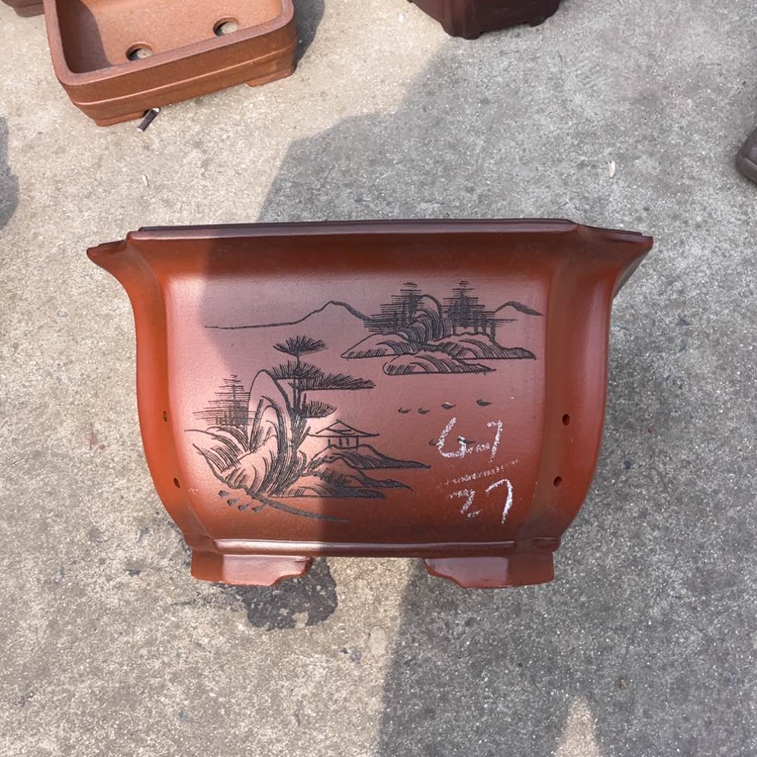紫砂花盆盆景艺术