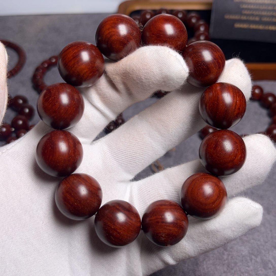 小叶紫檀手串/手链2.0 老料牛毛纹原汁原味高油高密