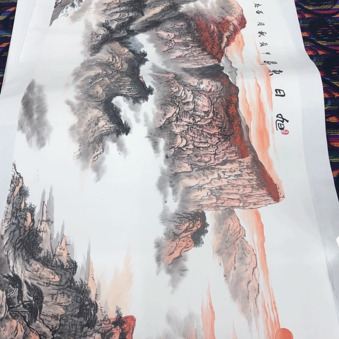 国画美***斋刘学志240/97山水马