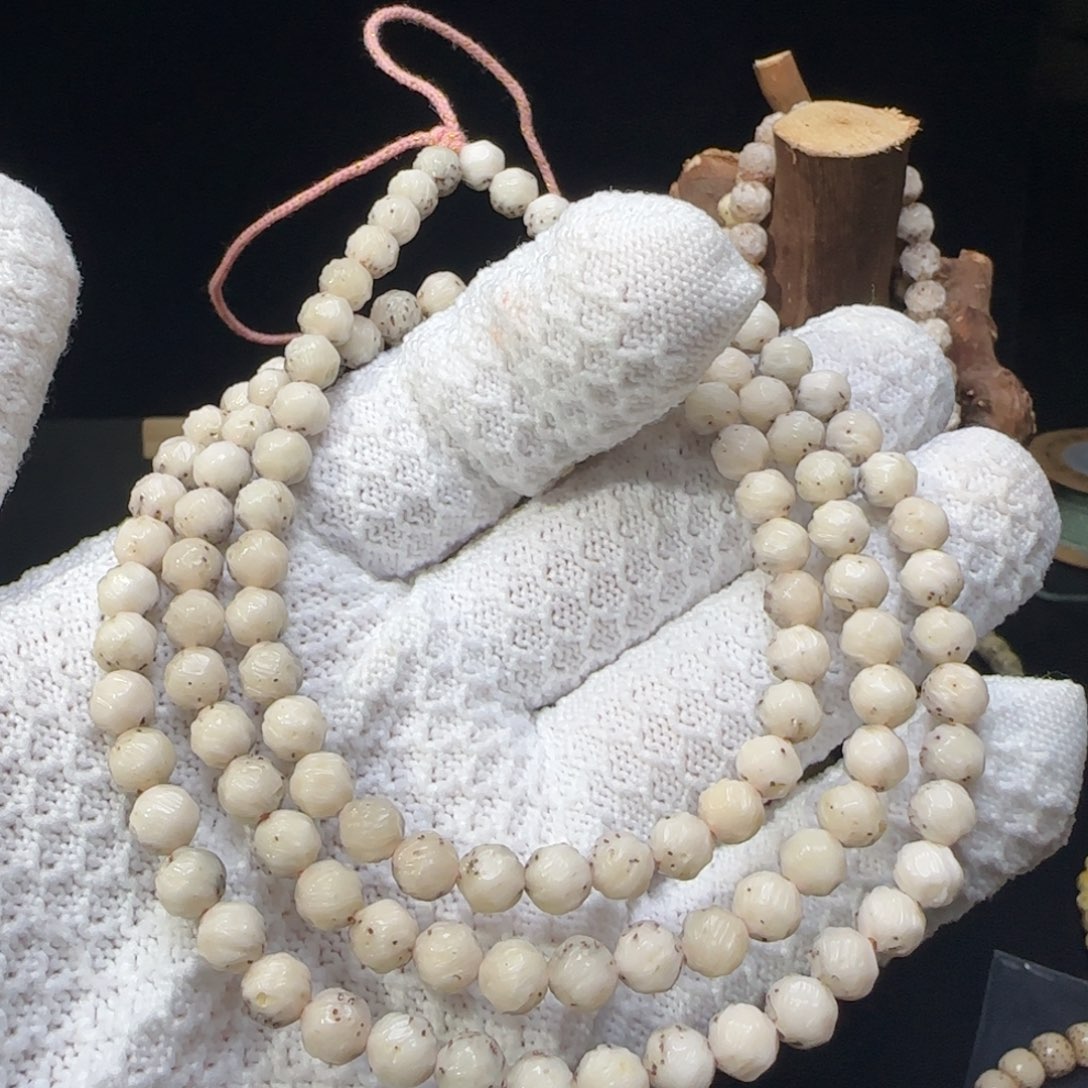 出***安手串星月菩提7圆玉化无相108