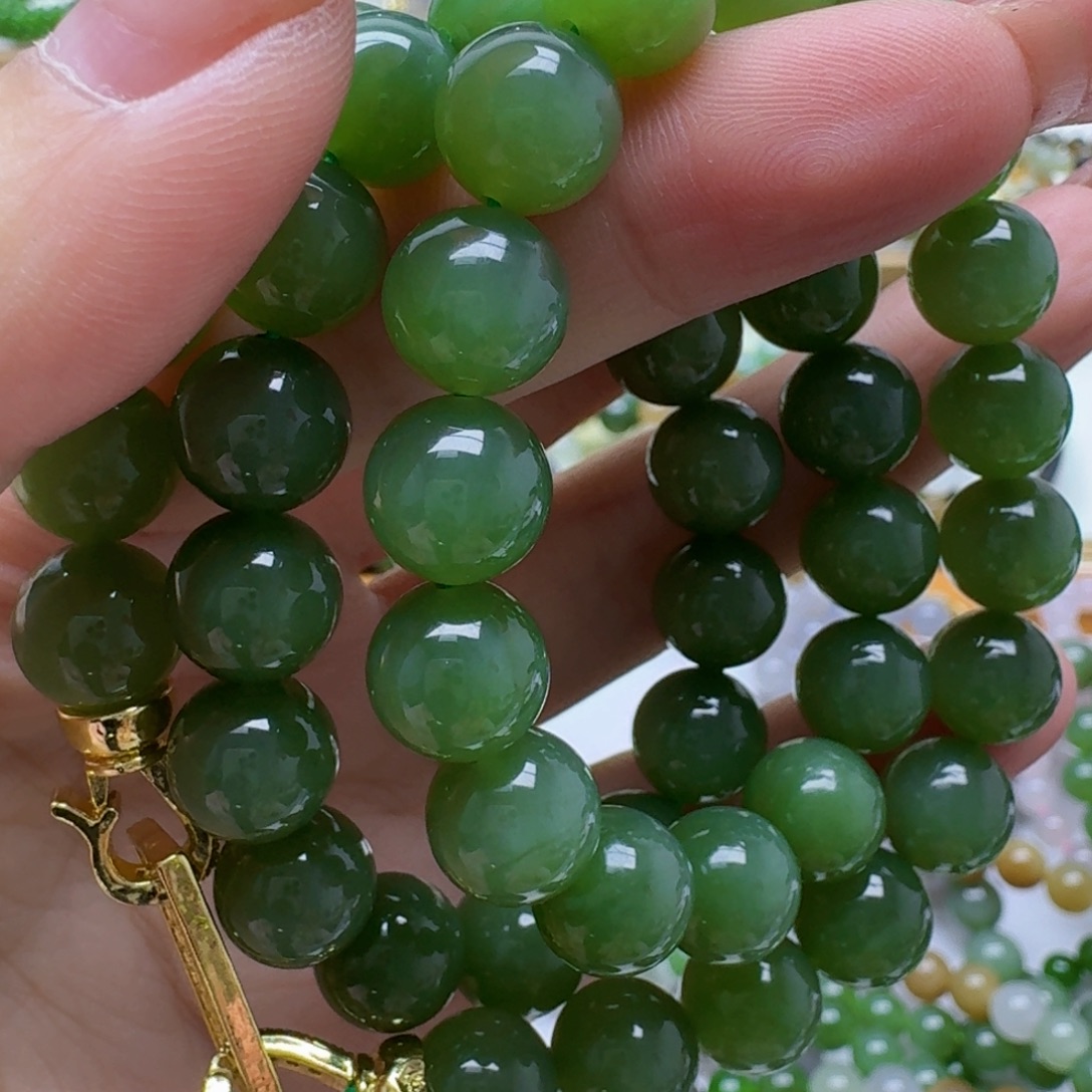 和田玉未镶嵌手链