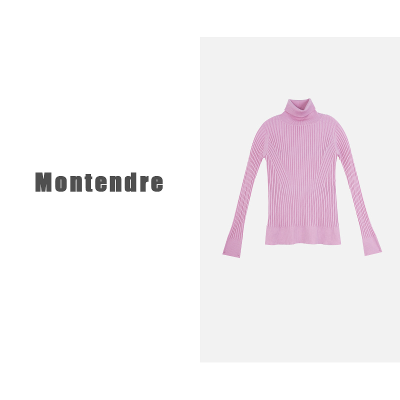 【MonTendre】 D 秋冬上新 洋气气质高领毛衣女长袖修身