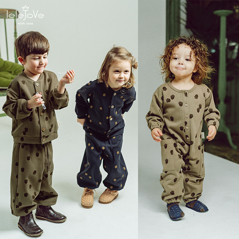 【限定款色清仓】北欧风儿童外套春款男女宝宝外套裤子3AS35348