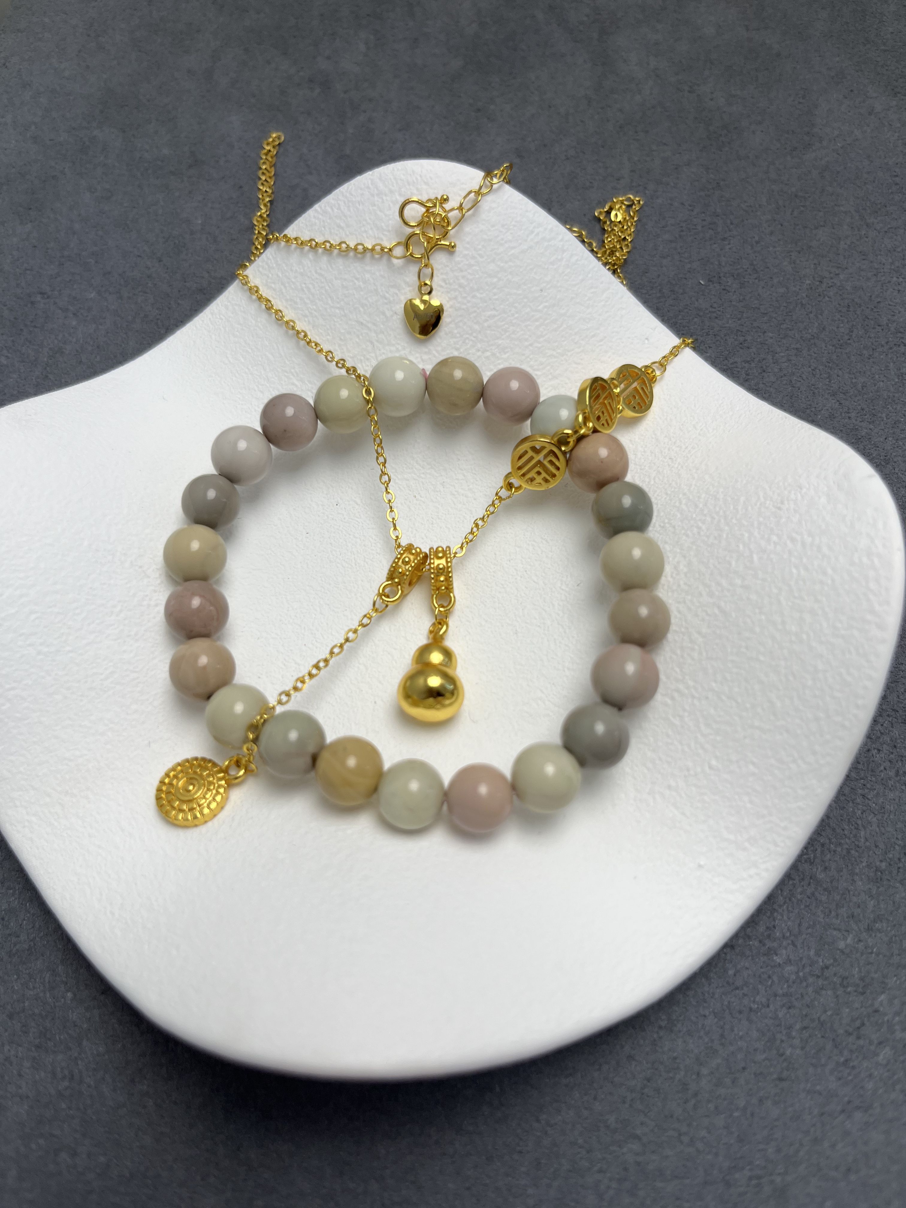 【曼总好物】福牌葫芦流苏锁骨项链