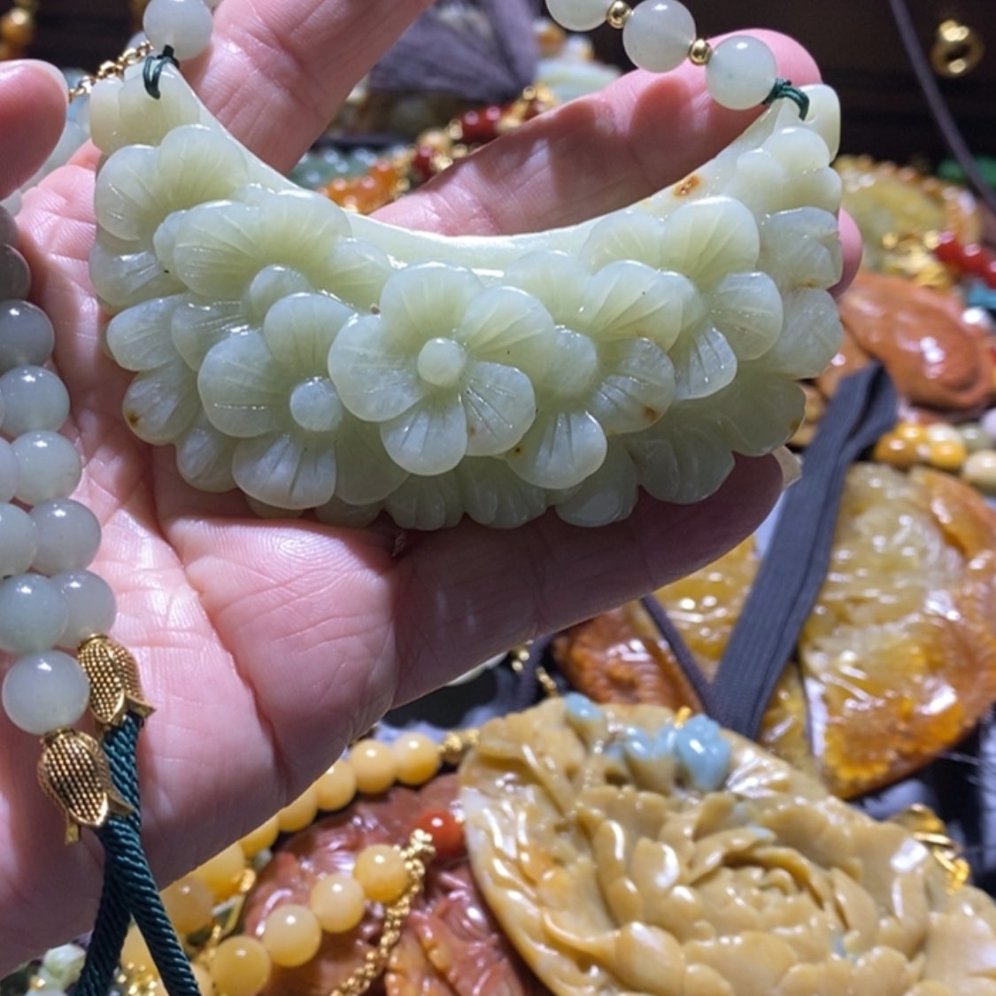 【闪购商品】岫玉毛衣链未镶嵌