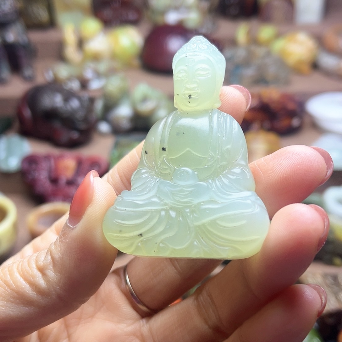 白玉菩提吊坠136。。