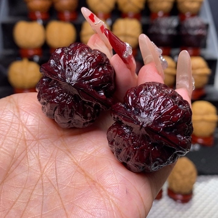 文玩核桃把件石斑虎47号