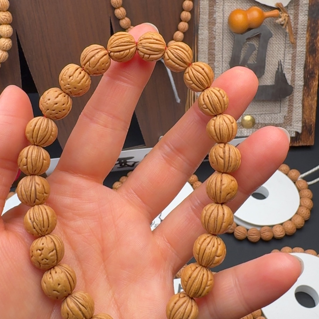 桃核手串10➕漂亮脐手持