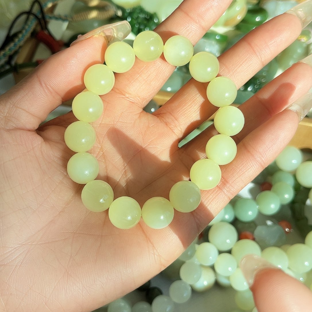 和田玉手链未镶嵌福*和田玉手链