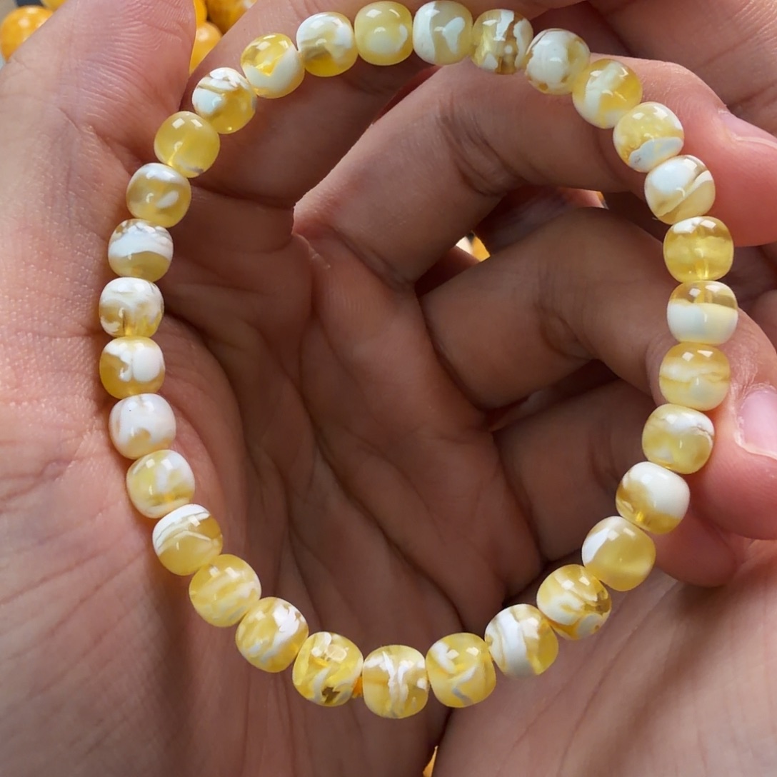 琥珀未镶嵌珠宝奇石6.5mm