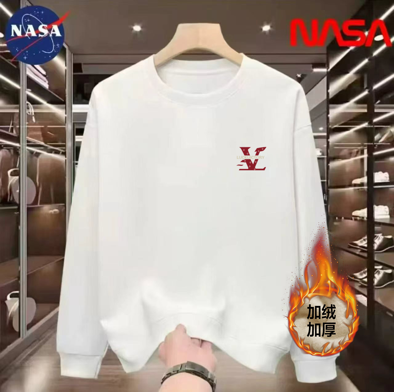 【卫衣】秋冬男女同款同款春秋长袖休闲宽松潮流圆领套头-W31