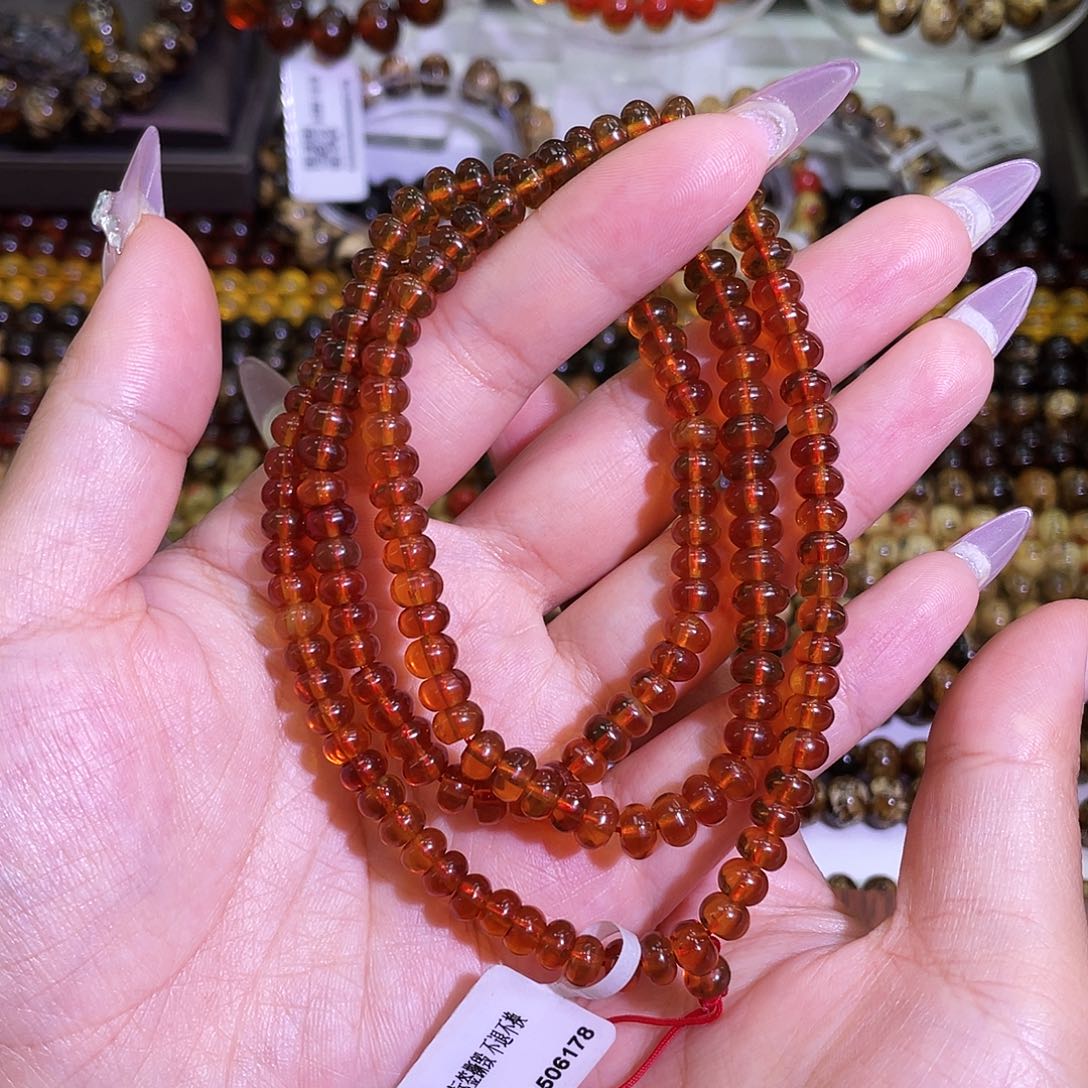 手链琥珀未镶嵌抚顺琥珀