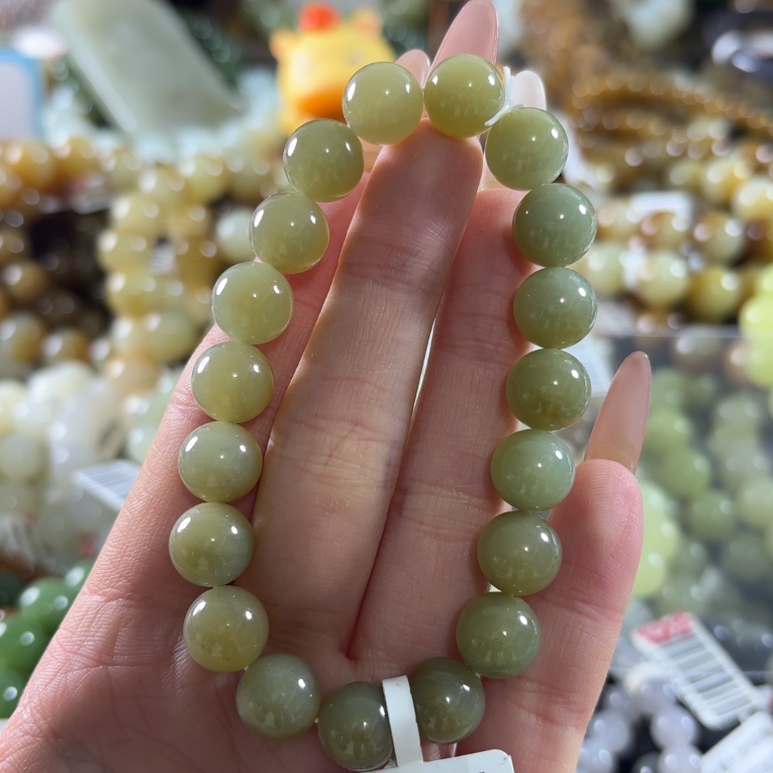 和田玉未镶嵌手链473