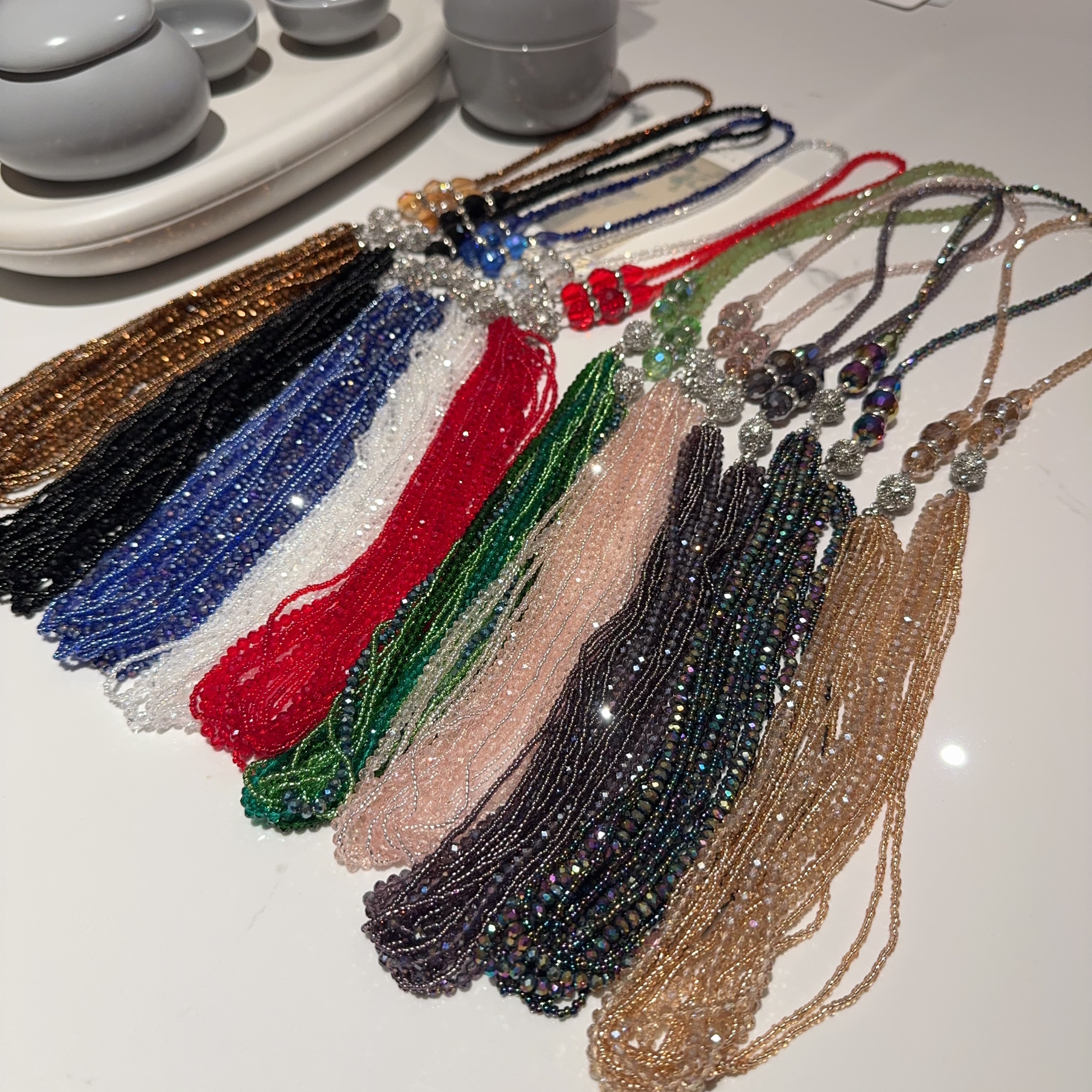 非金属玻璃项链 新款百变磁吸项链闪亮欧美风饰品链子WW063