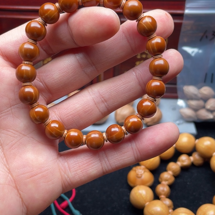 江***改橄榄核手串/手链光珠