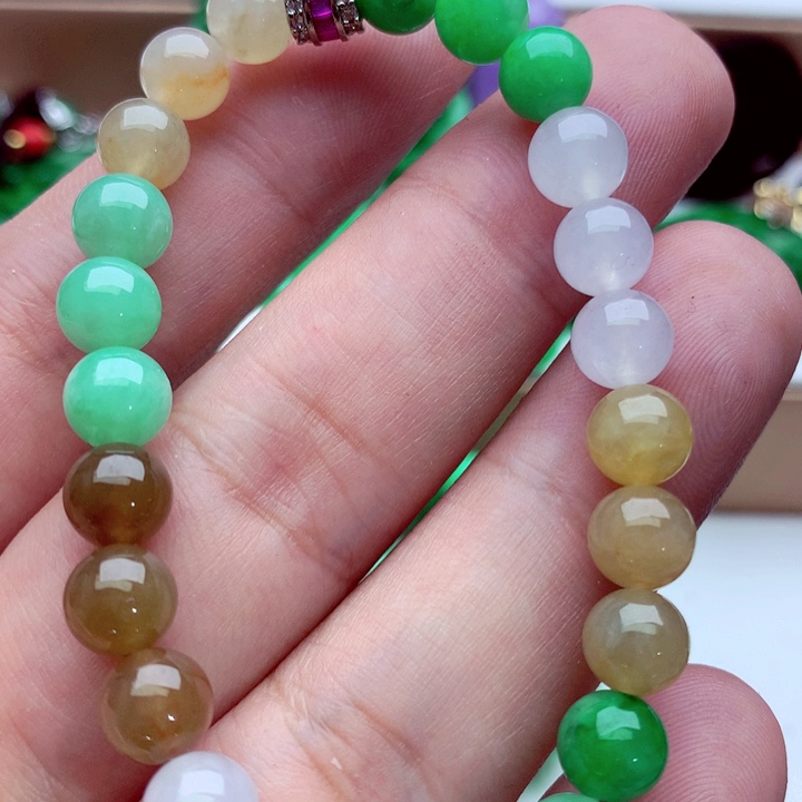 翡翠未镶嵌手链手串