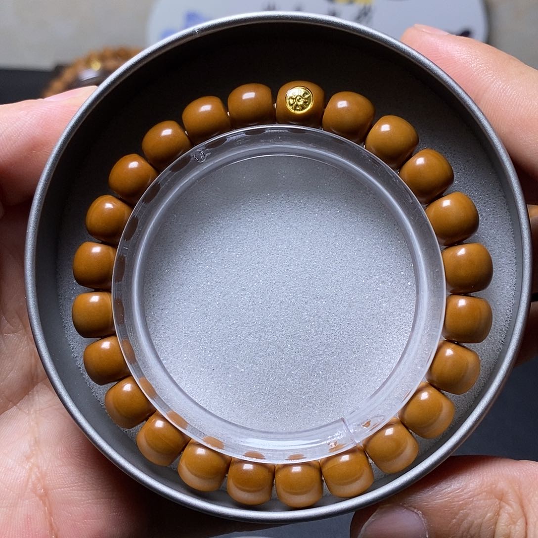 猴头核桃手串18k金标毕业老邢尺寸9+全品33号