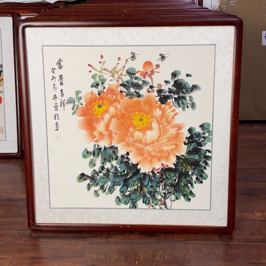 国画带框尺寸63*63厘米