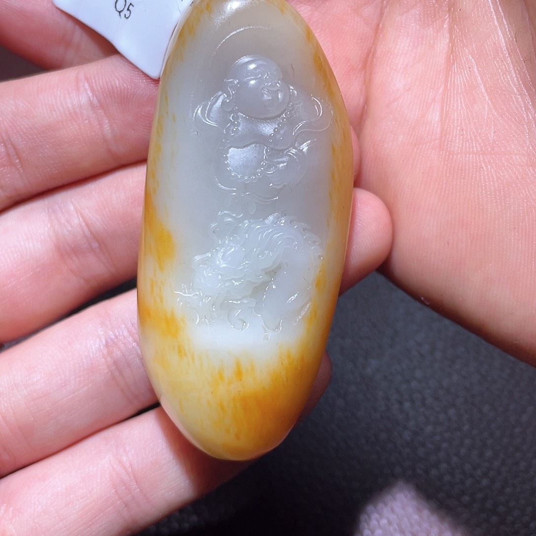 和田玉未镶嵌挂件D1