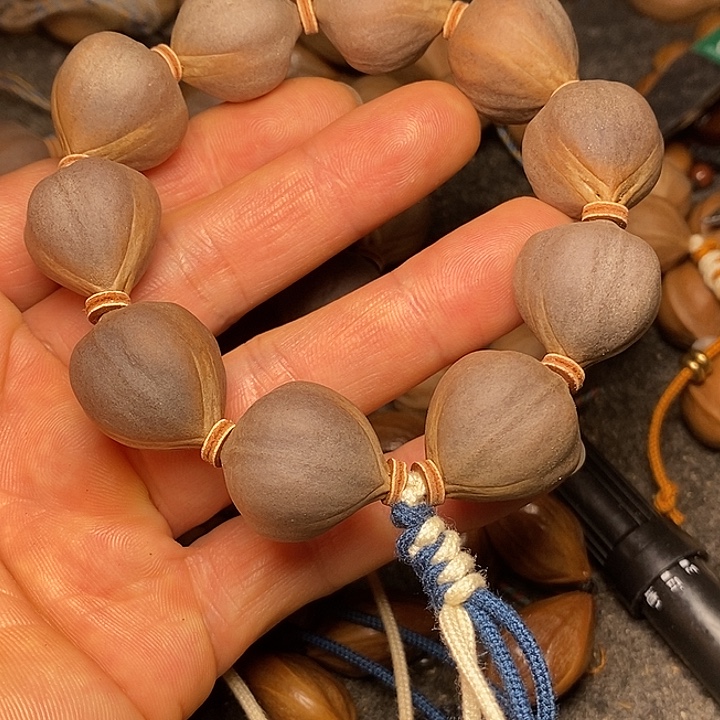 手串橄榄核40号2.0尺寸紫皮