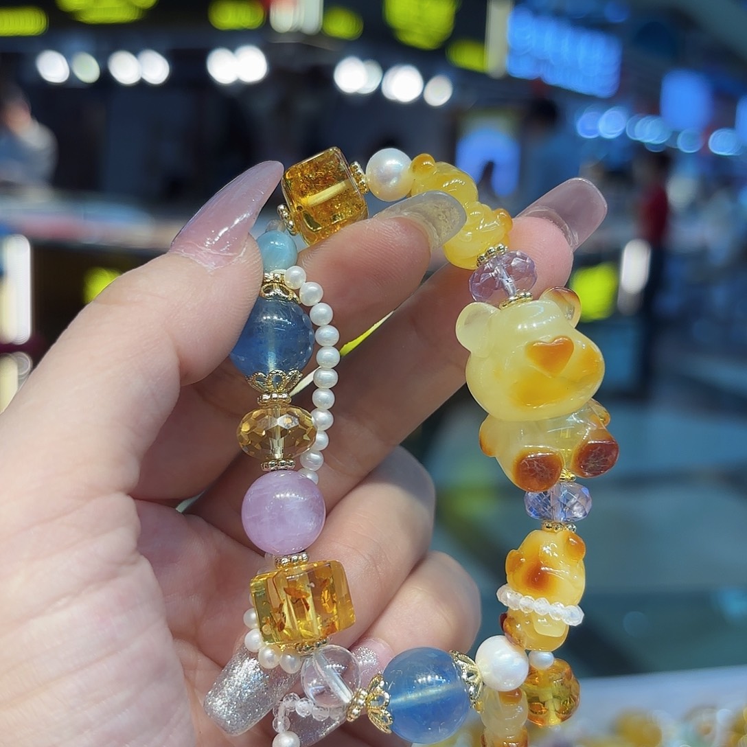 琥珀未镶嵌手链琥珀