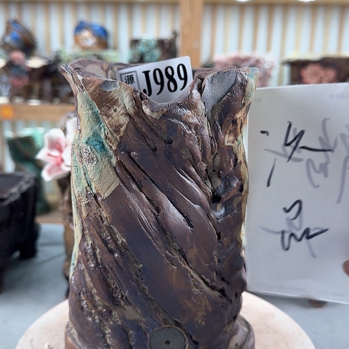 紫砂花盆景德镇陶瓷多肉花盆989