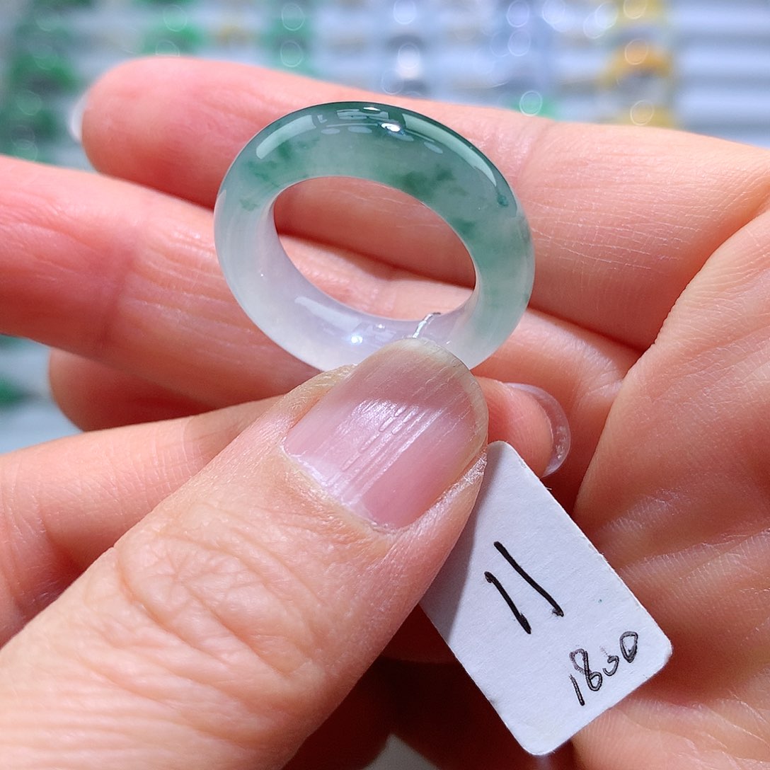 翡翠戒指未镶嵌11号