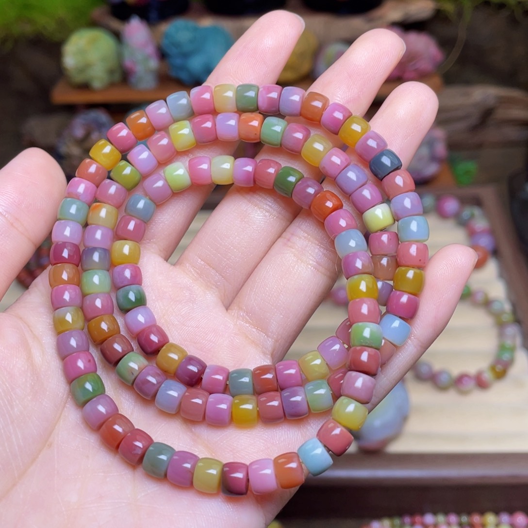 用***7未镶嵌玛瑙/玉髓珠宝半成品盐源玛瑙直切多圈