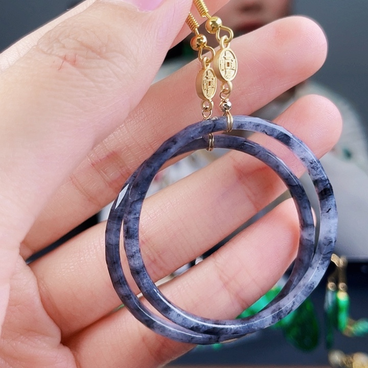 翡翠耳饰未镶嵌饰品