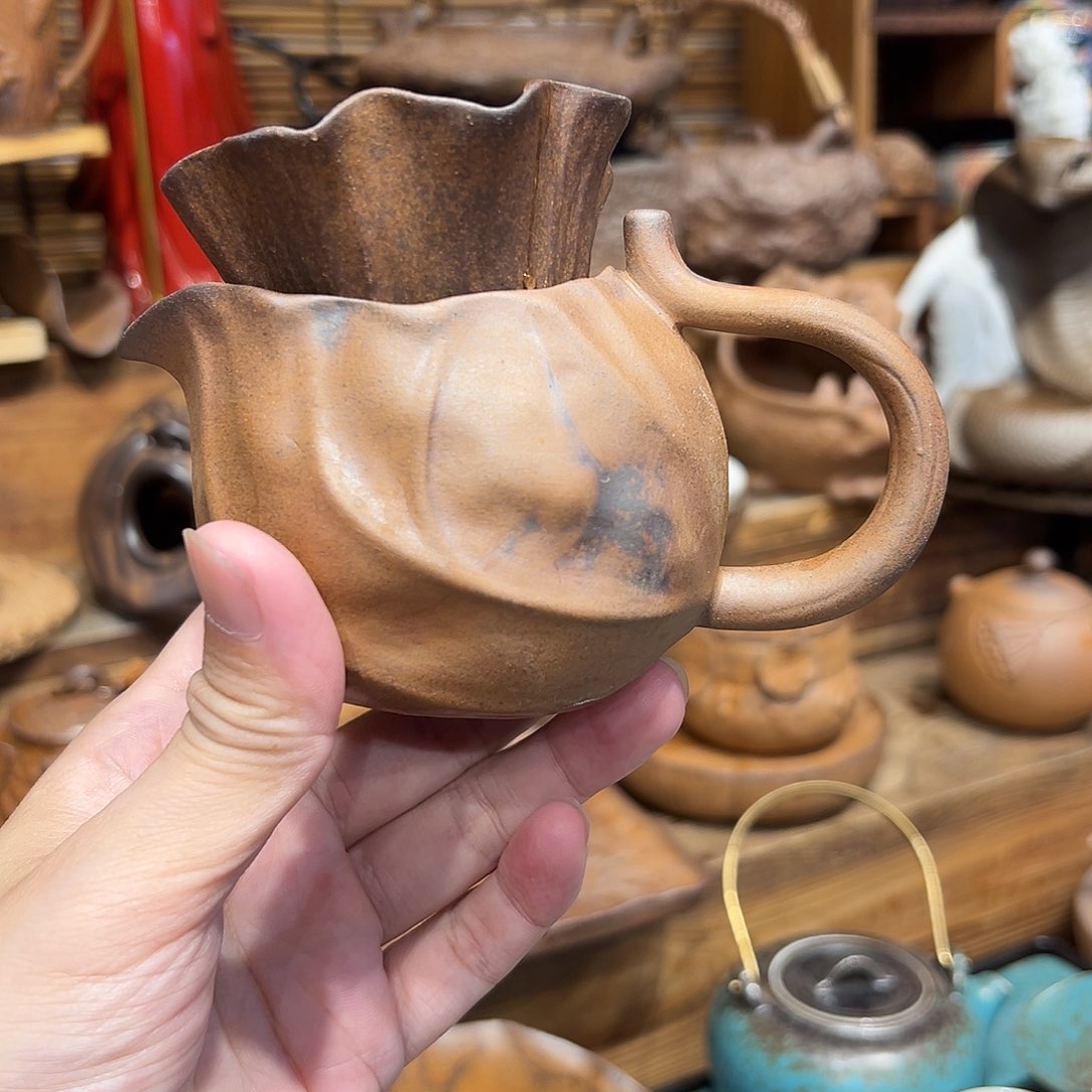 复古风格老陶泥系列茶盘茶具摆件