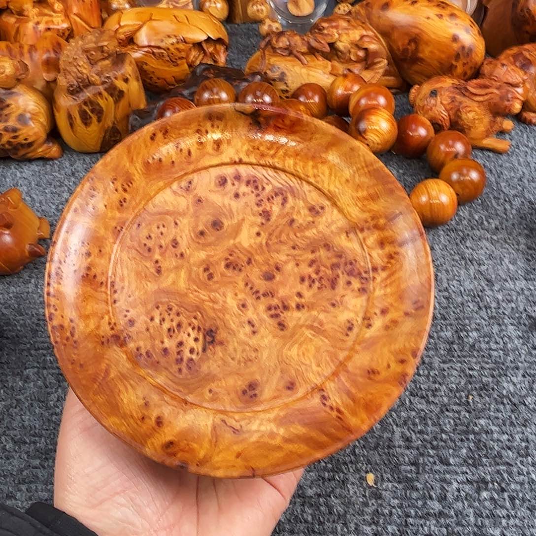 柏木崖柏满瘤疤盘子