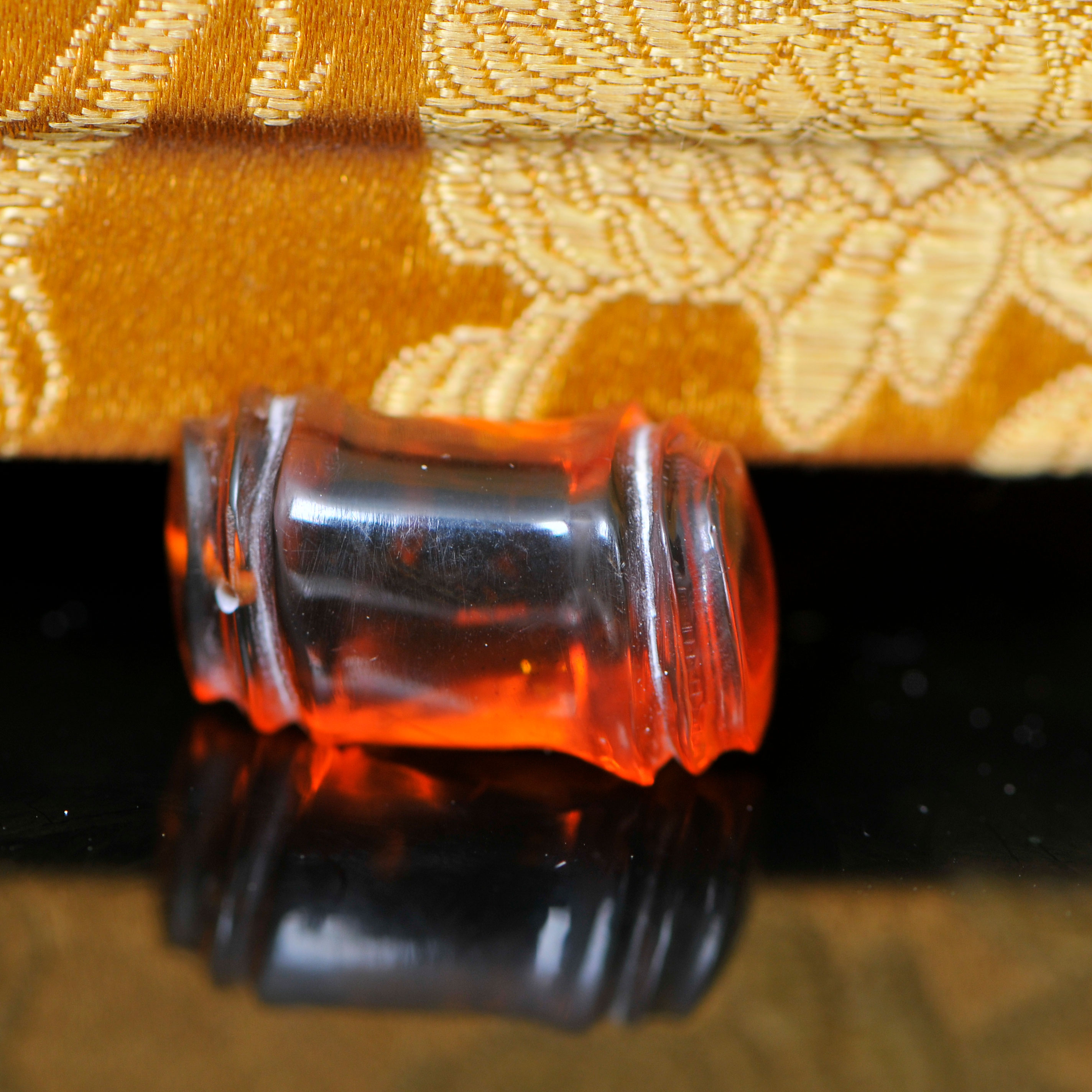 琥珀竹节小坠 P1044