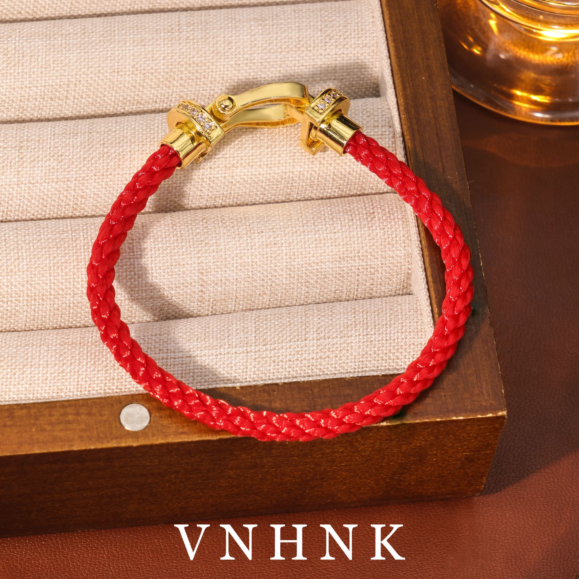 铜合金合成锆石手链 美可儿   R56   红色（18cm）时尚气质手链