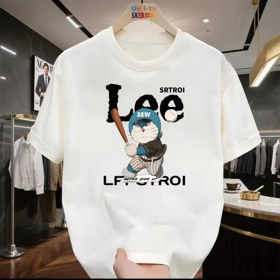 短袖通用男士T恤男士t恤休闲百搭春夏潮流夏季简约宽松韩版情侣