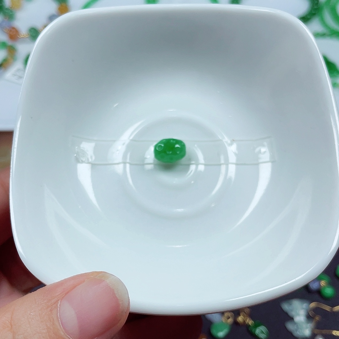 翡翠未镶嵌手链天然缅甸翡翠A货卡9.8-7