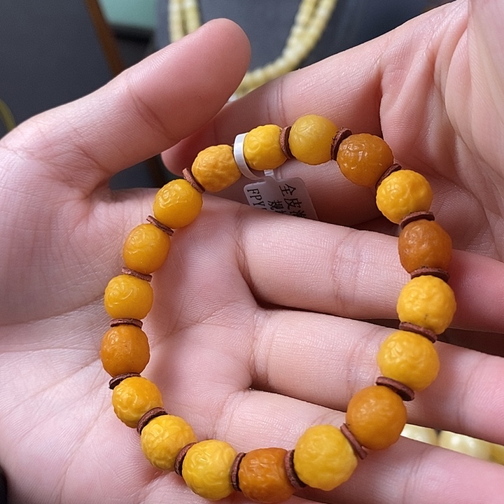 裸石琥珀未镶嵌手串