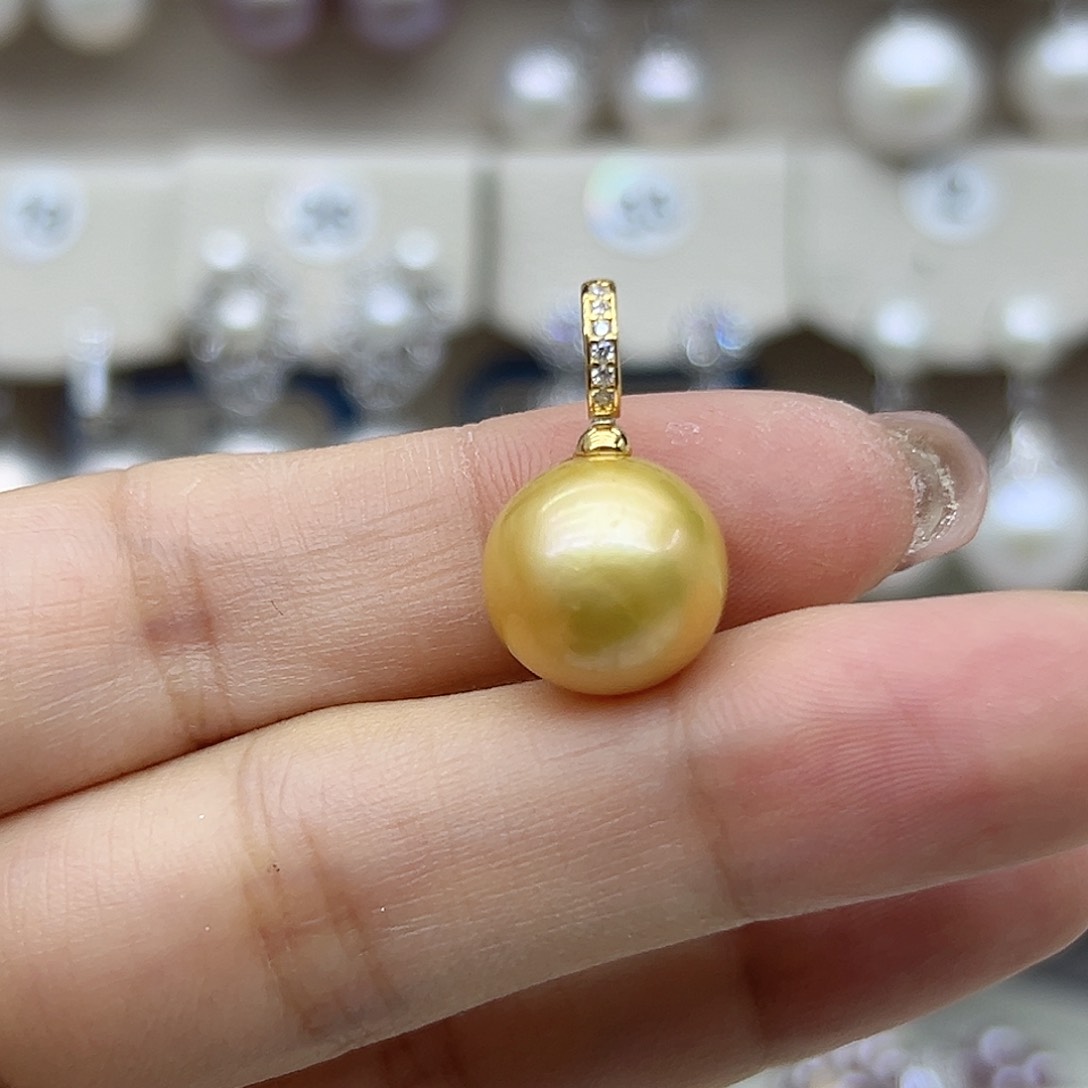 淡水珍珠银S925镶嵌颈饰6