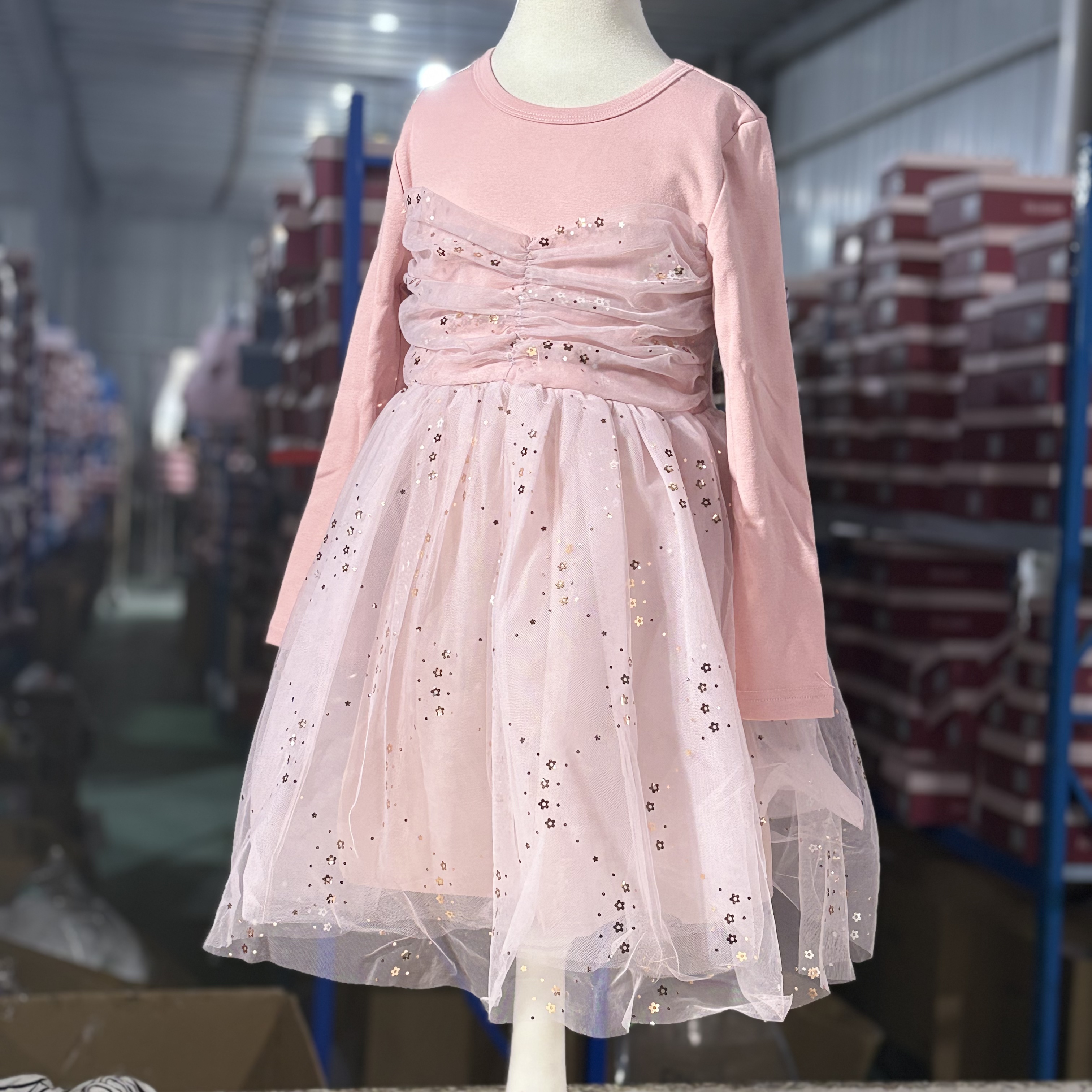 富罗迷女童连衣裙儿童装2025新款春秋洋气女孩周岁公主裙F3A8118L