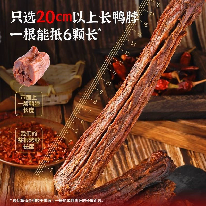 【大鸭脖支持试吃】手撕风干鸭脖氮气锁鲜即食解馋小吃下酒菜60g/根