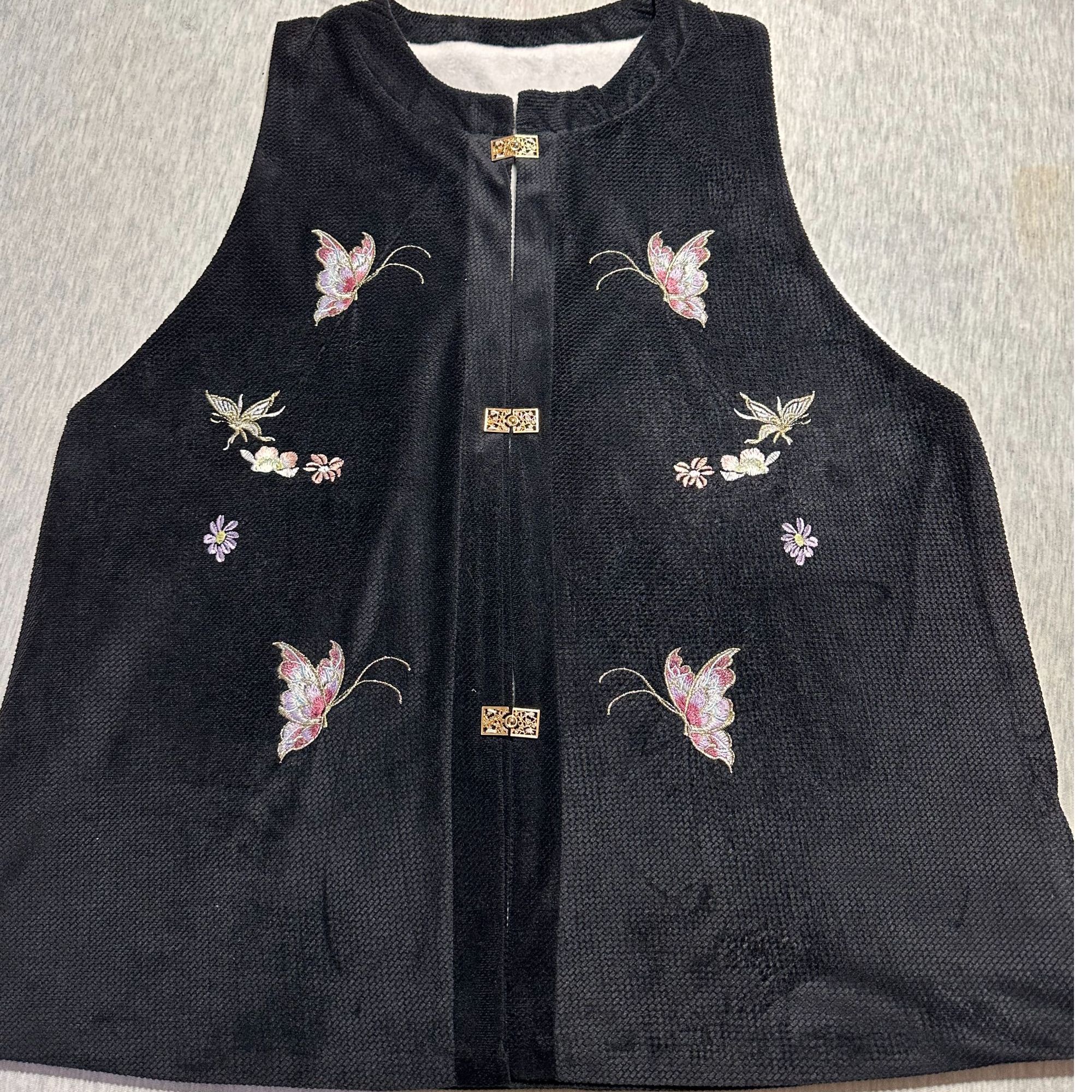 2025新款明制对襟圆领加绒比甲百搭日常通勤