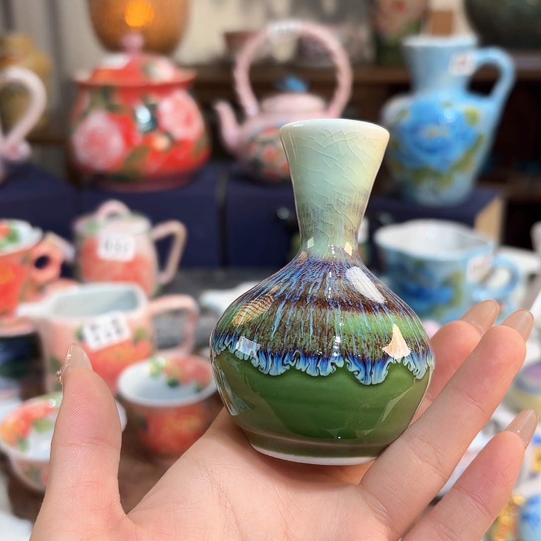 景德镇手绘高温釉下彩陶瓷茶具