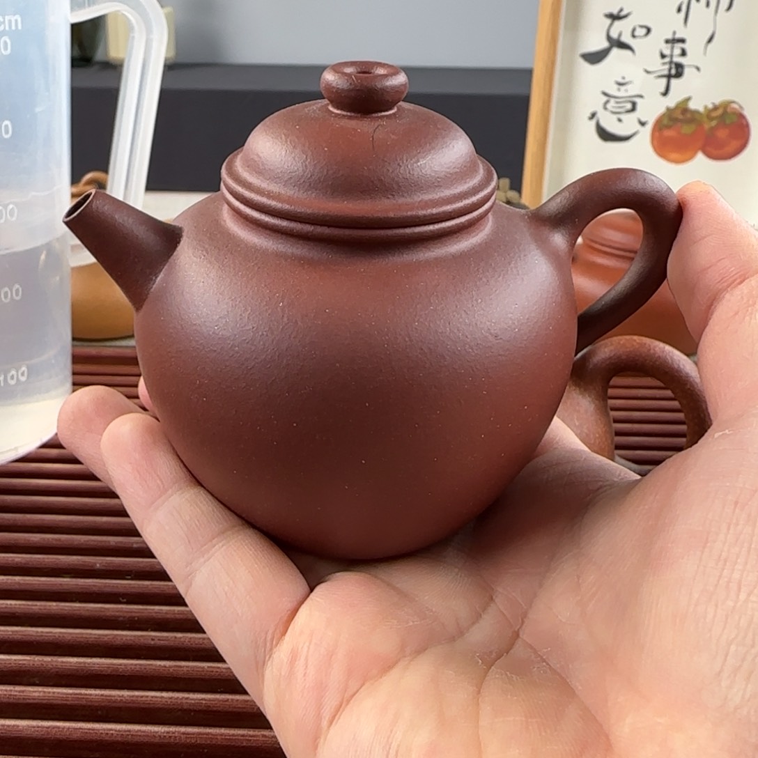 紫砂茶壶欧*锋微瑕圈纽