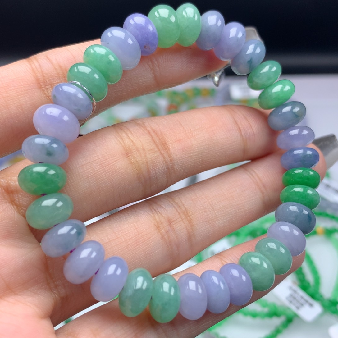 翡翠手链未镶嵌卡