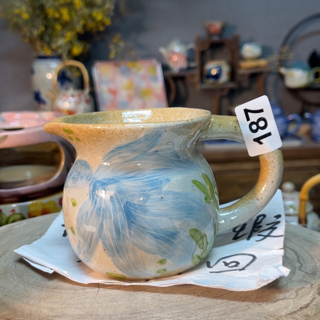 杯素浅陶瓷手工手绘