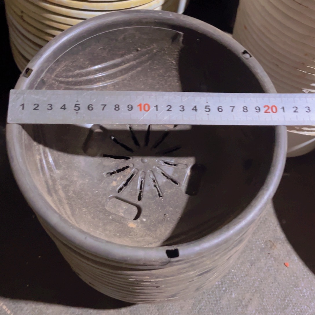 塑料旧 21公分黑吊兰盆 15个