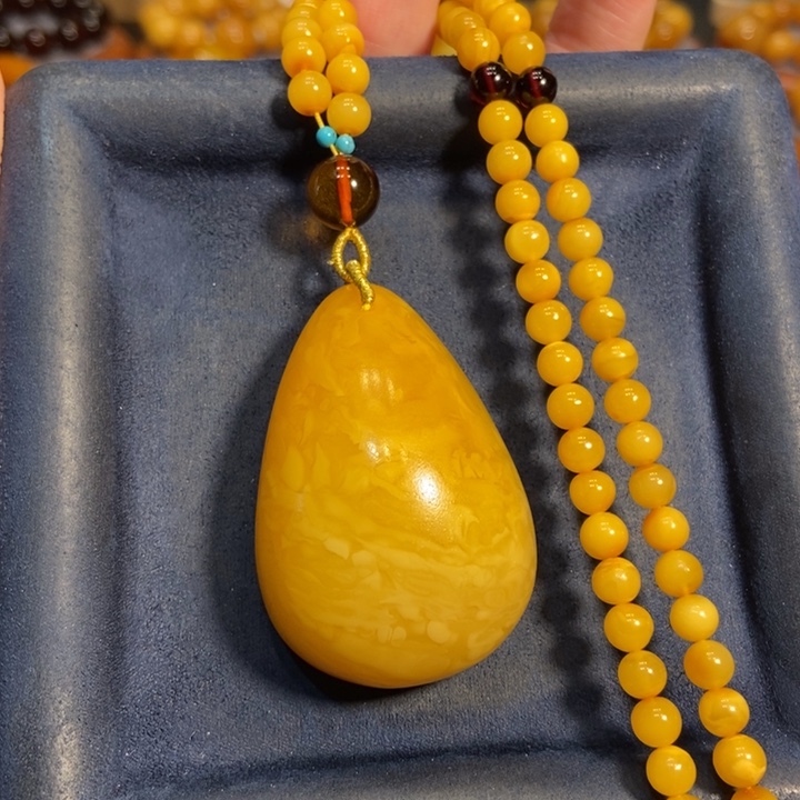 蜜蜡颈饰未镶嵌蜜蜡