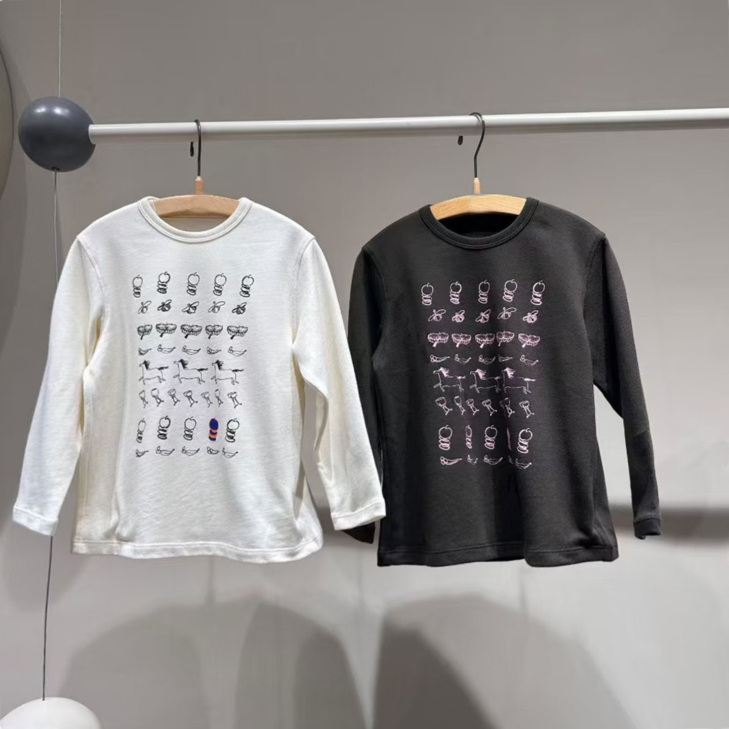 童装定制25秋冬新款男女童休闲印花T恤儿童加厚休闲短袖上衣