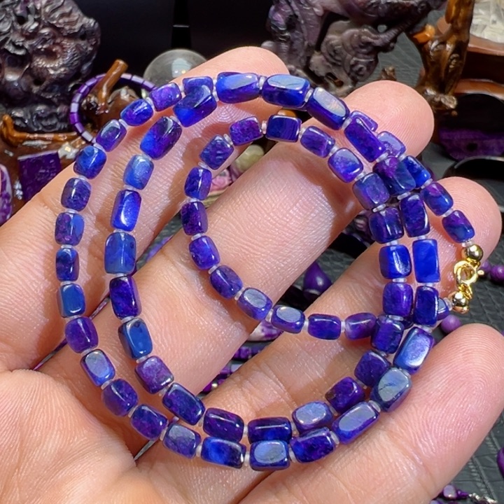 苏纪石（舒俱来）项链18K金镶嵌