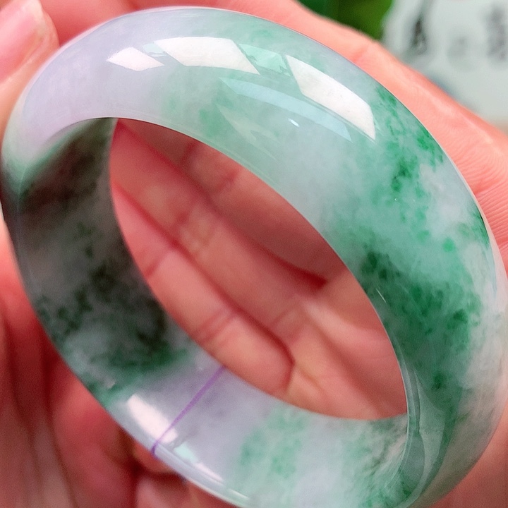 翡翠未镶嵌手镯天然翡翠手镯